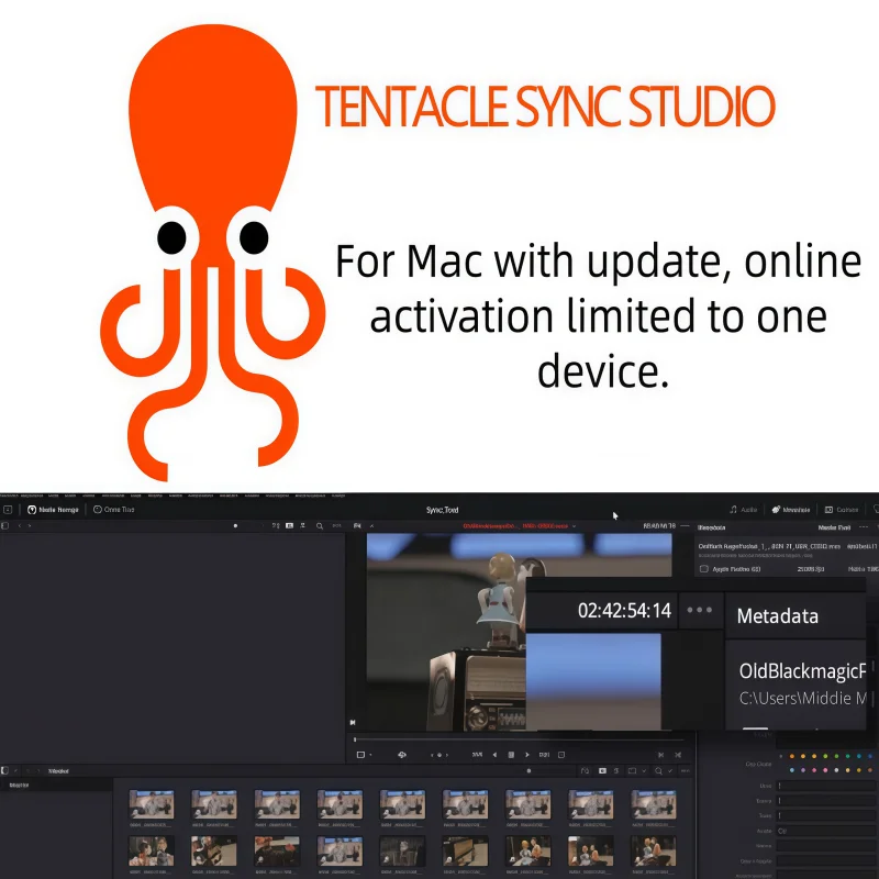 Tentacle Sync Studio 1.3.6 Timecode Audio Video Synchronization Software Supports M1 MacnOnline Update Available
Tentacle Sync Studio 1.3.6 Timecode Audio Video Synchronization Software Supports M1 MacnOnline Update Available