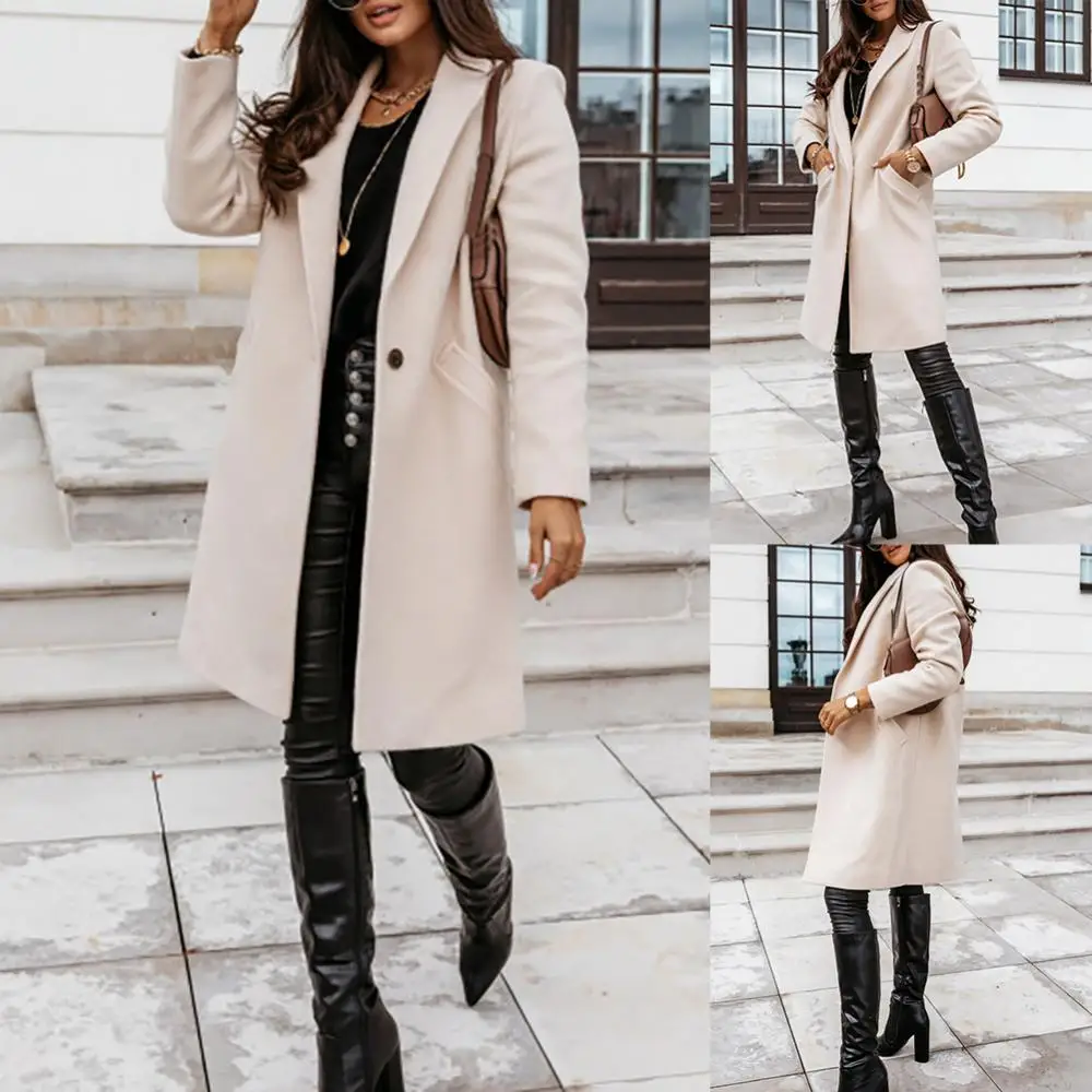 Casual Women Autumn Winter Pocket Lapel Overcoat Button Warm Long Coat Jacket 2020 HOT SALE
Casual Women Autumn Winter Pocket Lapel Overcoat Button Warm Long Coat Jacket 2020 HOT SALE