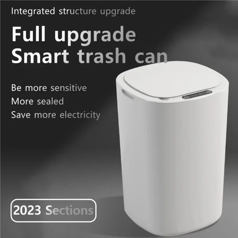 Smart Sensing Trash Can Automatic White Trash Can Kitchen Bathroom Waterproof 12L Electric Trash Can
Smart Sensing Trash Can Automatic White Trash Can Kitchen Bathroom Waterproof 12L Electric Trash Can