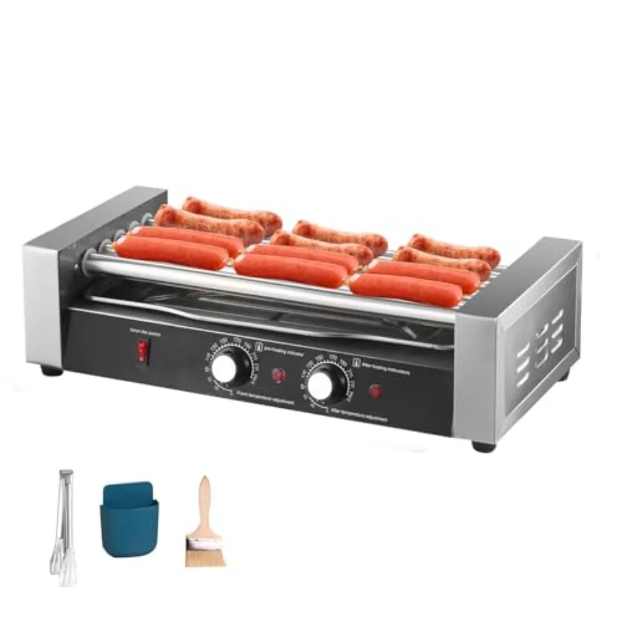 Hot Dog Roller 17 Hot Dog Ccity 7 Rollers 850W Stainless Steel Cook Warmer Machine with Pair Temp Control 360 Degree Rotation f
Hot Dog Roller 17 Hot Dog Ccity 7 Rollers 850W Stainless Steel Cook Warmer Machine with Pair Temp Control 360 Degree Rotation f