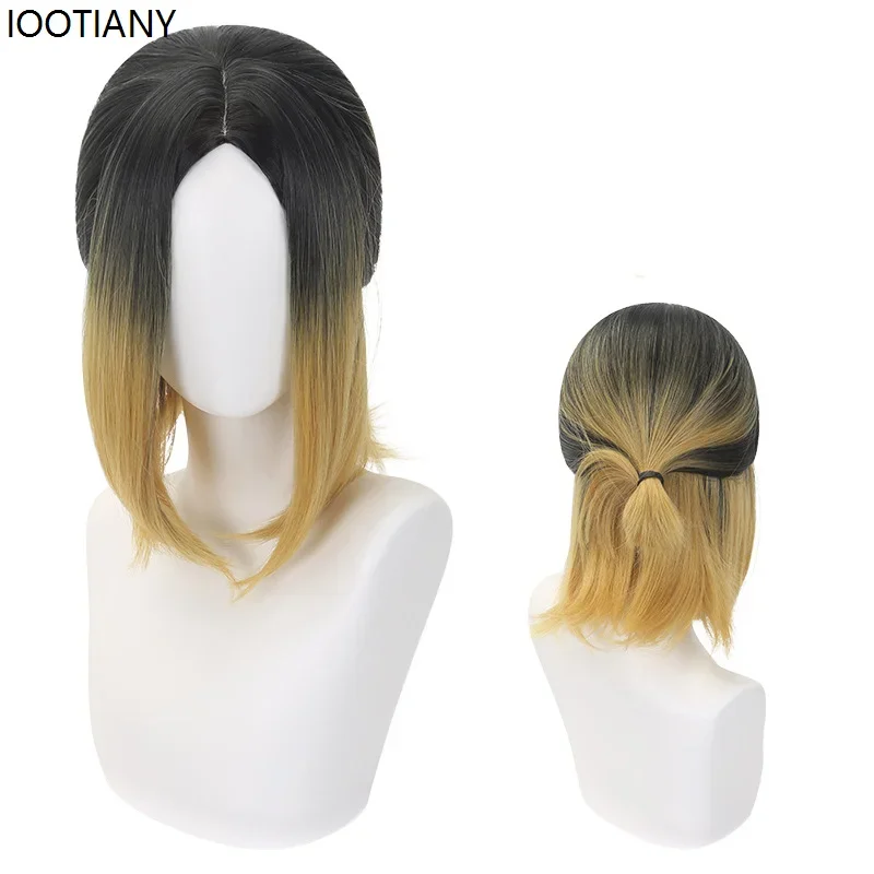 CosplayHalloween Anime Kenma Kozume Cosplay Wig Blonde Dyed Black Simulation Heat-resistant Synthetic Hair Holiday Party Half-ti
CosplayHalloween Anime Kenma Kozume Cosplay Wig Blonde Dyed Black Simulation Heat-resistant Synthetic Hair Holiday Party Half-ti