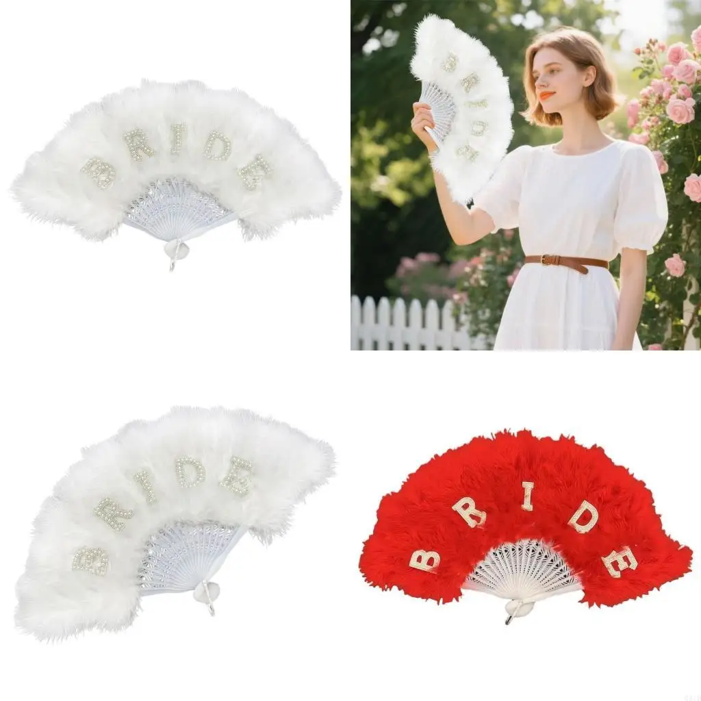 Portable Hand Fan For Bride Portraiture Double Function As Ornament And Cooling Device Bridal Accessories
Portable Hand Fan For Bride Portraiture Double Function As Ornament And Cooling Device Bridal Accessories