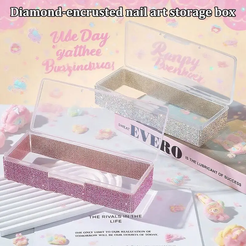 Diamond-encrusted Art Box, Jewelry With Holes Nail Rhinestones, Creative Tool Storage Box For Makeup Brushes
Diamond-encrusted Art Box, Jewelry With Holes Nail Rhinestones, Creative Tool Storage Box For Makeup Brushes