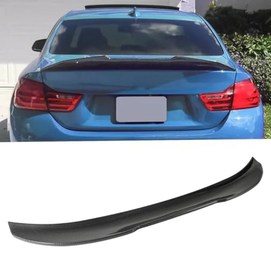 Carbon Fiber Pattern F32 Rear Spoiler Compatible with F32 4-Series Coupe 2013-2020 PSM-Style Trunk Spoiler Wing Trunk Tail Rear
Carbon Fiber Pattern F32 Rear Spoiler Compatible with F32 4-Series Coupe 2013-2020 PSM-Style Trunk Spoiler Wing Trunk Tail Rear
