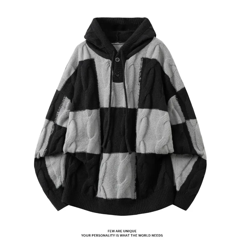 Зимний теплый вязаный свитер в модном повседневном стиле с капюшоном для мужчин
Зимний теплый вязаный свитер в модном повседневном стиле с капюшоном для мужчин