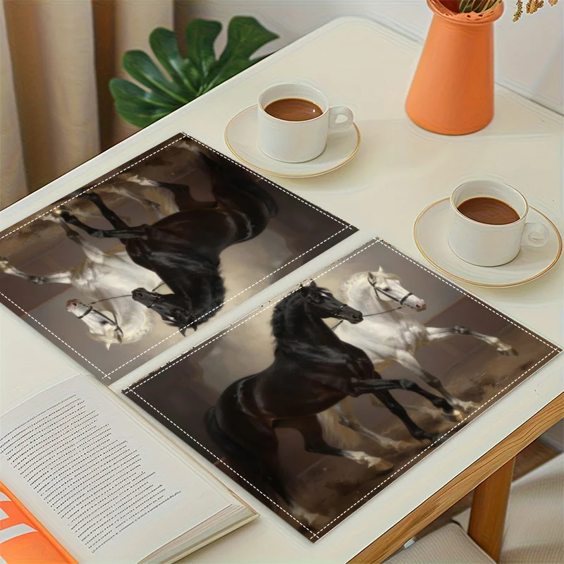 Of 8/4/6 Galloping Horses Art Linen Placemat Set Animal Theme Table Decor Heat Resistant Mats For Dining Kitchen
Of 8/4/6 Galloping Horses Art Linen Placemat Set Animal Theme Table Decor Heat Resistant Mats For Dining Kitchen