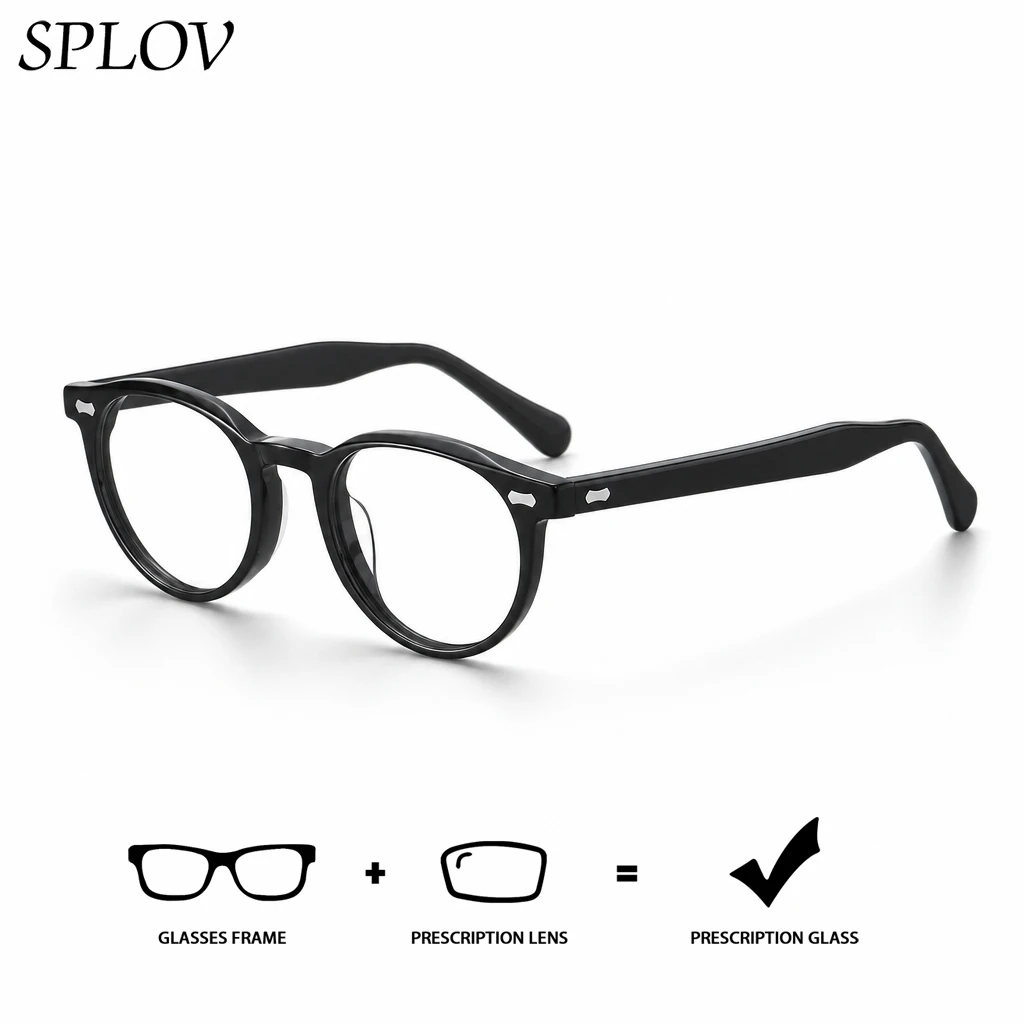 SPLOV Professional Customized Prescription Glasses High-quality Acetate Eyeglass Frame Progressive Anti Blue Light Glasses
SPLOV Professional Customized Prescription Glasses High-quality Acetate Eyeglass Frame Progressive Anti Blue Light Glasses