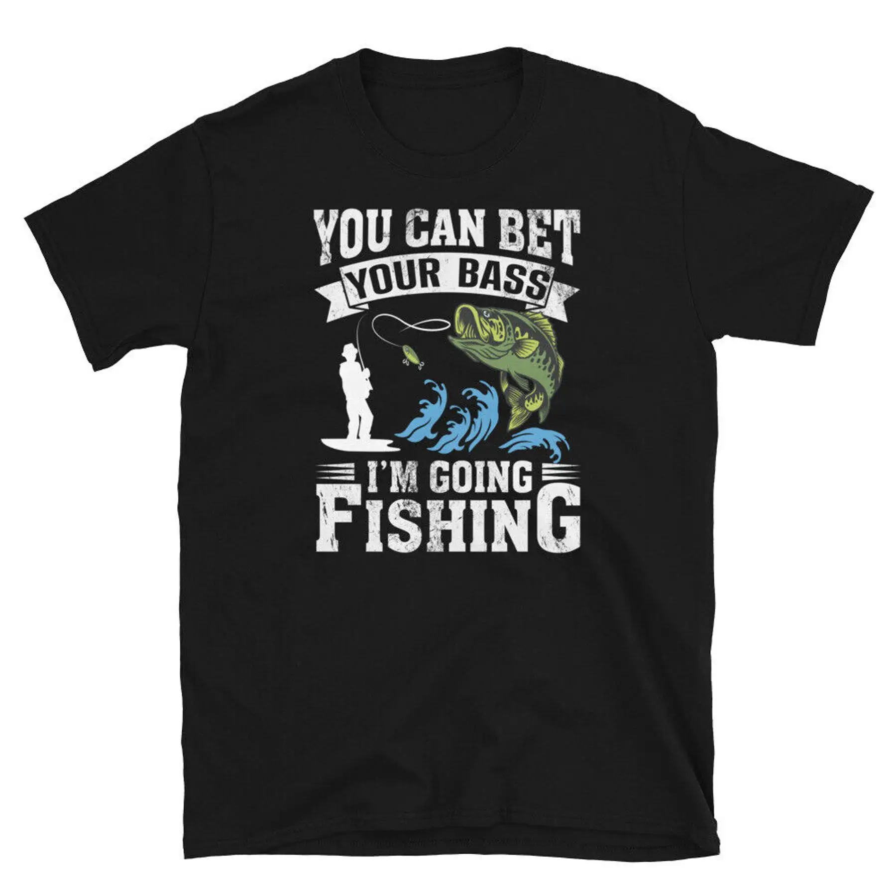 Футболка унисекс с короткими рукавами и короткими рукавами «You Can Bet Your Bass I m Going Fishing Angler»
Футболка унисекс с короткими рукавами и короткими рукавами «You Can Bet Your Bass I m Going Fishing Angler»