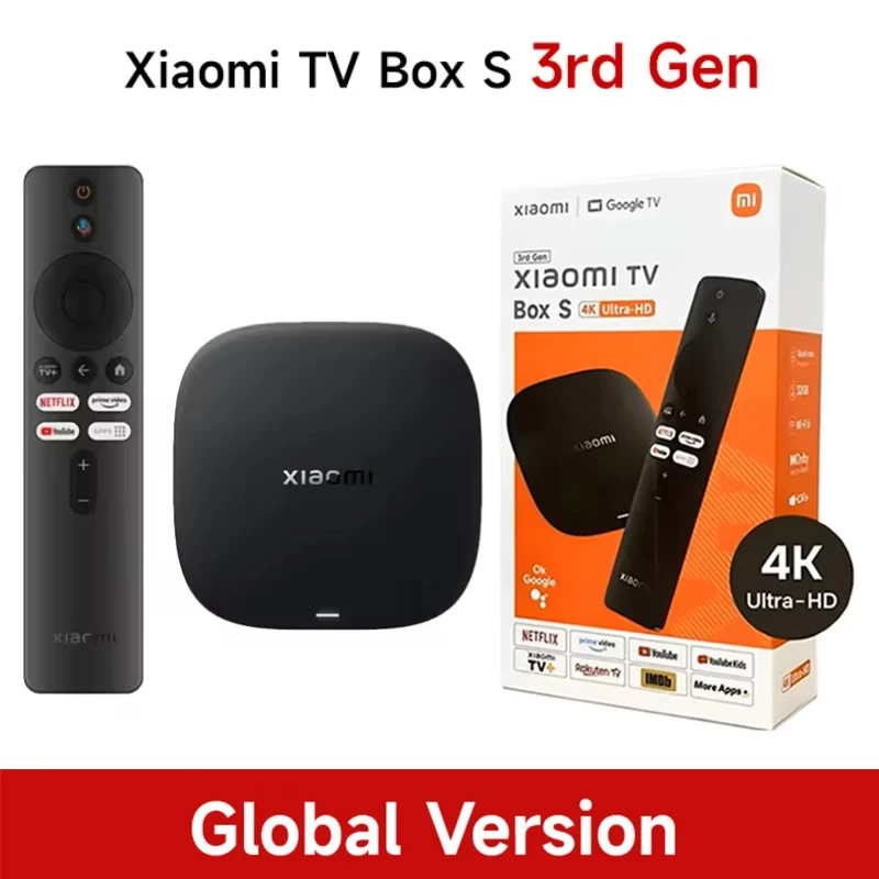 Глобальная версия Xiaomi TV Box S 3-го поколения с Bluetooth 5.2, Wi-Fi 6, Google TV, 32 ГБ памяти, Google Assistant, смарт-медиаплеер, 4K Ultra HD
Глобальная версия Xiaomi TV Box S 3-го поколения с Bluetooth 5.2, Wi-Fi 6, Google TV, 32 ГБ памяти, Google Assistant, смарт-медиаплеер, 4K Ultra HD