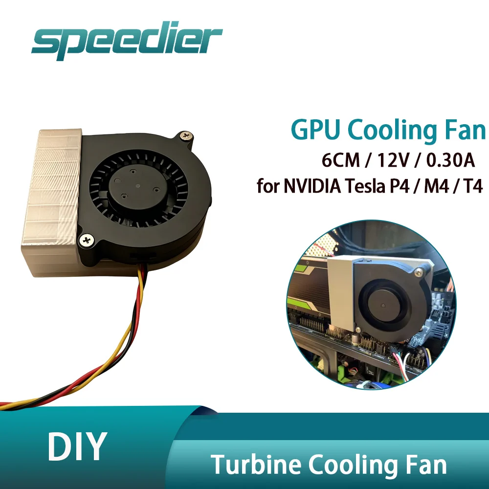 For NVIDIA Tesla P4 M4 T4 GPU Cooling Fan 6CM 1U Server Turbine Fan 5200RPM High Speed 3Pin
For NVIDIA Tesla P4 M4 T4 GPU Cooling Fan 6CM 1U Server Turbine Fan 5200RPM High Speed 3Pin