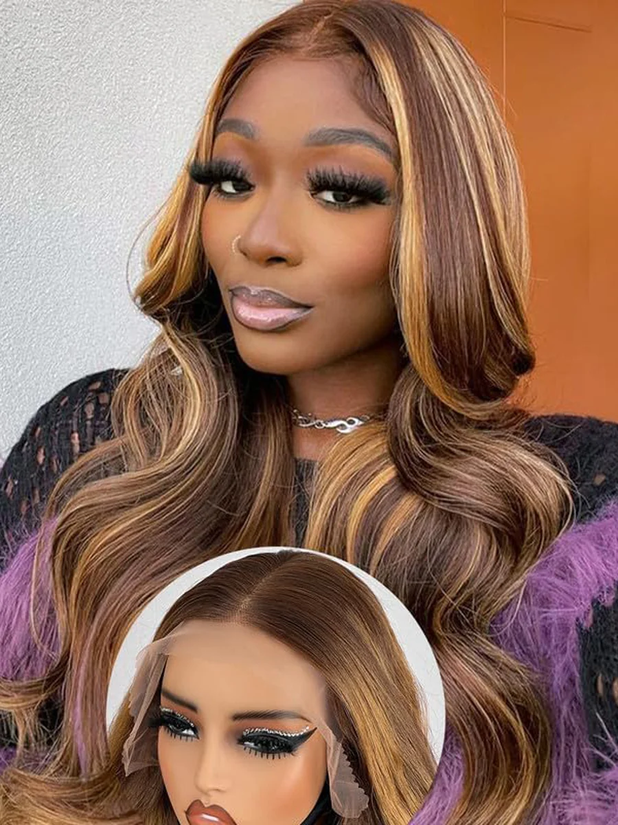 Body Wave P4/27 Highlight Human Hair Wigs 40" 200 Density 13x6 HD Lace Frontal Wig
Body Wave P4/27 Highlight Human Hair Wigs 40" 200 Density 13x6 HD Lace Frontal Wig