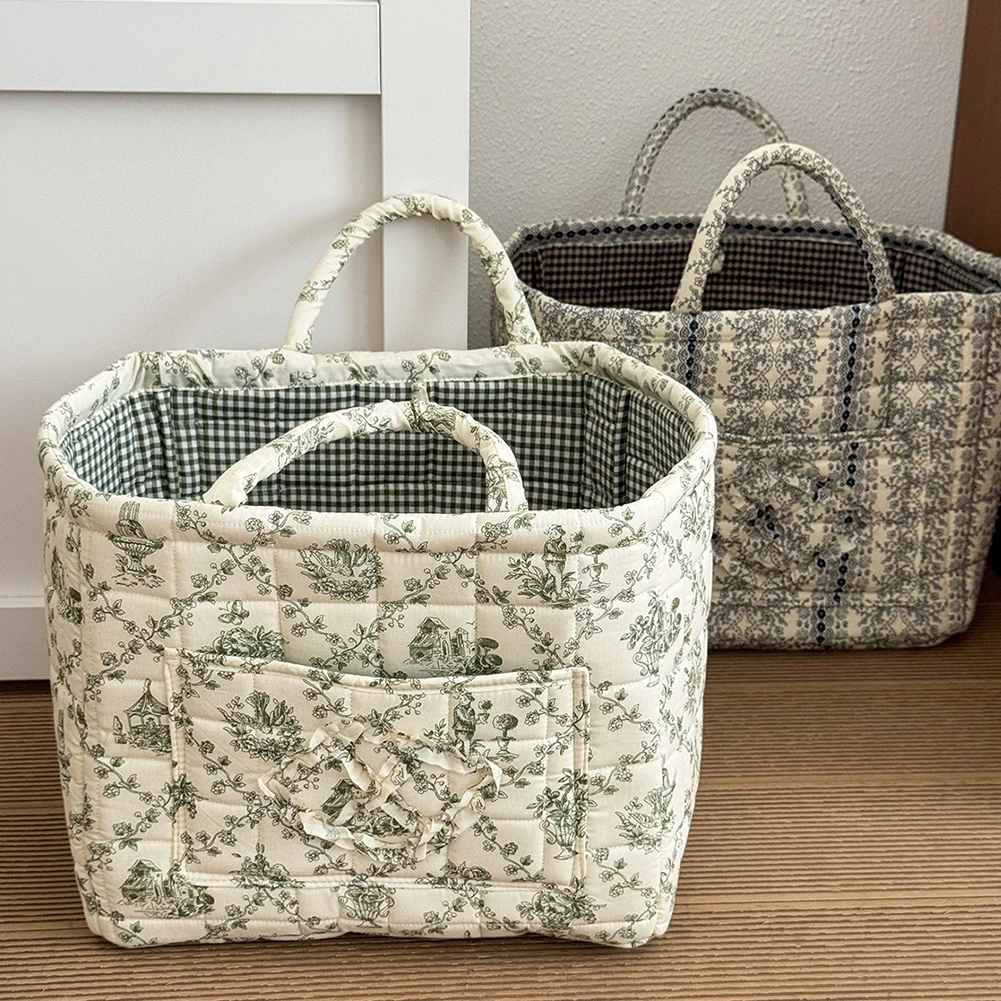 Fabric Pastoral Laundry Storage Bin with Easy Carry Handles Washable Clothes Hamper for Shelves Closet Laundry Home Office Decor
Fabric Pastoral Laundry Storage Bin with Easy Carry Handles Washable Clothes Hamper for Shelves Closet Laundry Home Office Decor