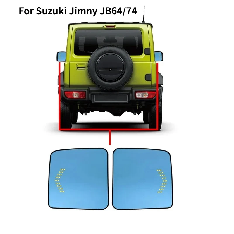 For Suzuki Jimny JB64/74 Car Rearview Mirror Steering Heating Ultra Wide Angle Dynamic Turn Signal Anti-glare Reversing Mirror
For Suzuki Jimny JB64/74 Car Rearview Mirror Steering Heating Ultra Wide Angle Dynamic Turn Signal Anti-glare Reversing Mirror
