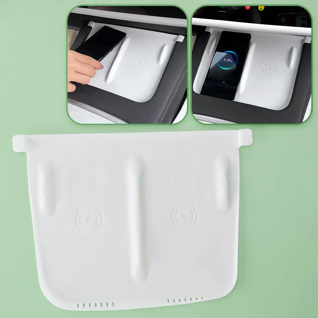 Car Center Console Wireless Charging Silicone Pad Mat Cover White Fit for Tesla Model Y 3 2024-2021
Car Center Console Wireless Charging Silicone Pad Mat Cover White Fit for Tesla Model Y 3 2024-2021