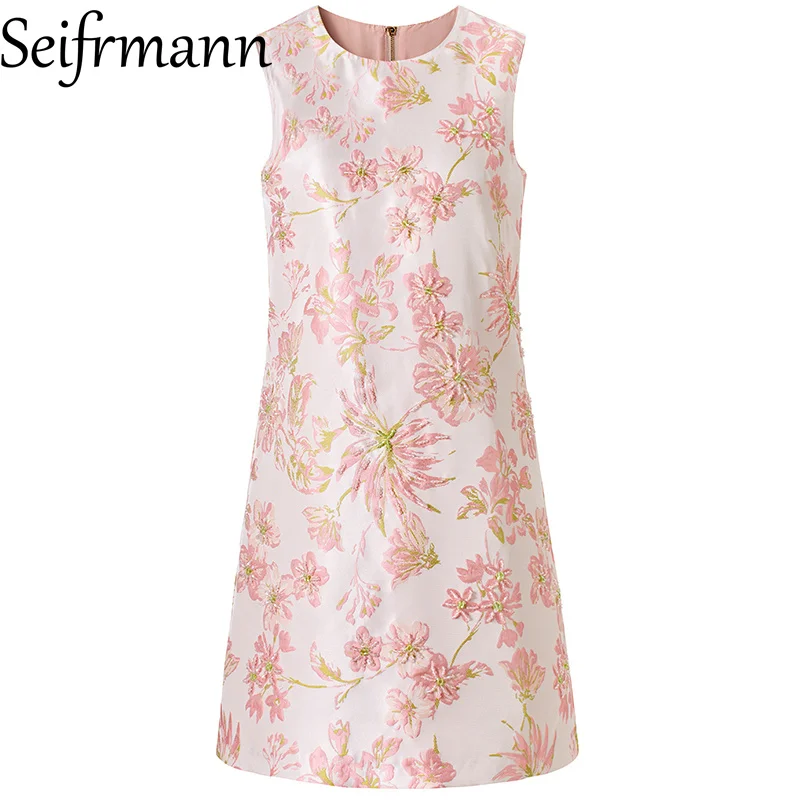 Seifrmann 2026 Summer Women's clothing New Fashionable Round Neck Sleeveless Nail Bead Jacquard Dress
Seifrmann 2026 Summer Women's clothing New Fashionable Round Neck Sleeveless Nail Bead Jacquard Dress
