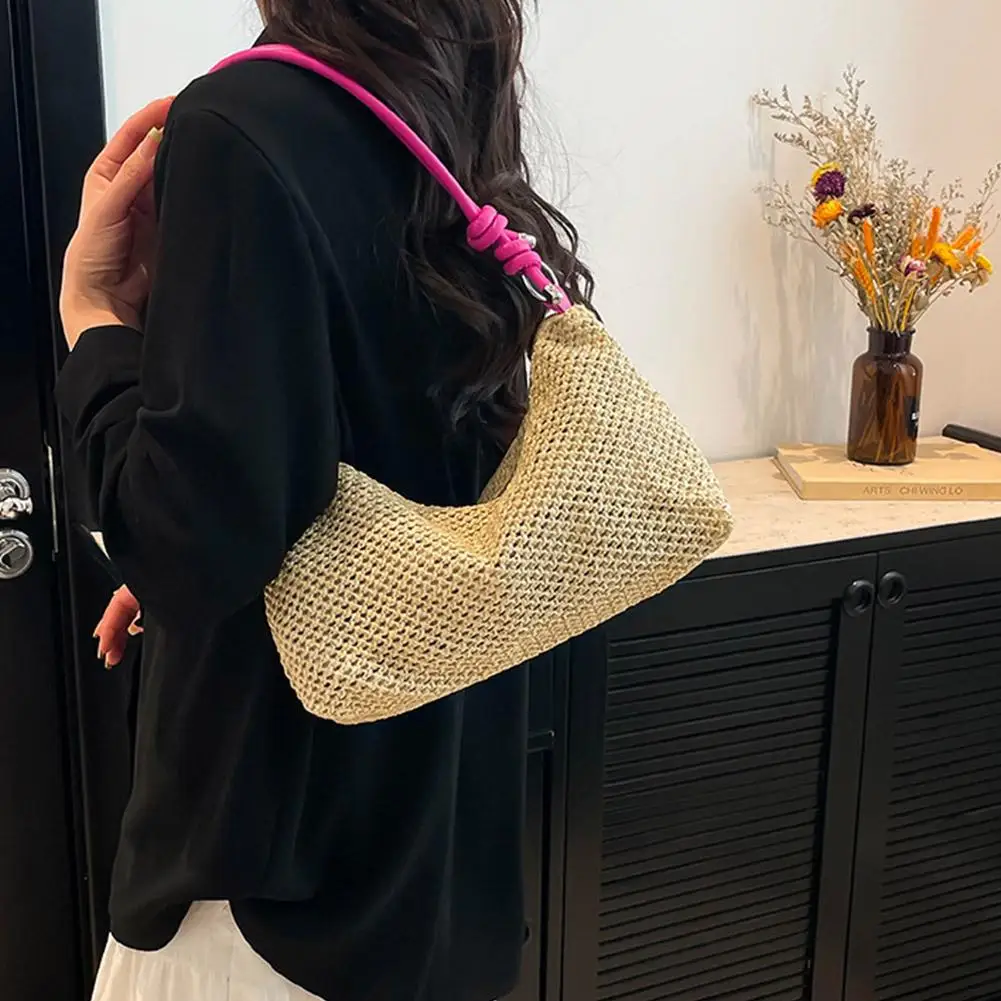 Fashion Woven Straw Shoulder Bag for Women Bohemian Straw Underarm Crossbody Bag for Vacation Holiday Summer Beach Handbag
Fashion Woven Straw Shoulder Bag for Women Bohemian Straw Underarm Crossbody Bag for Vacation Holiday Summer Beach Handbag