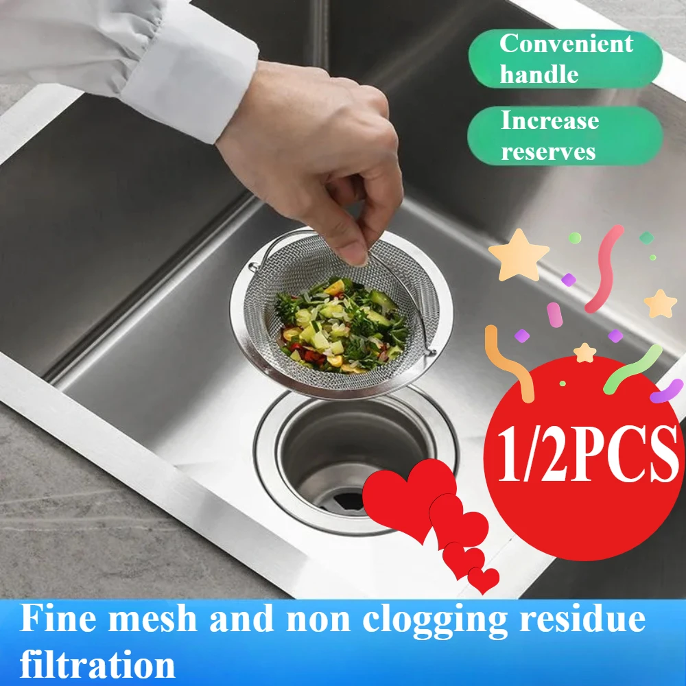 1/2 шт. фильтр для кухонной мойки, фильтр для утечки раковины из нержавеющей стали, фильтр для канализационной раковины, универсальный кухонный остаток
1/2 шт. фильтр для кухонной мойки, фильтр для утечки раковины из нержавеющей стали, фильтр для канализационной раковины, универсальный кухонный остаток