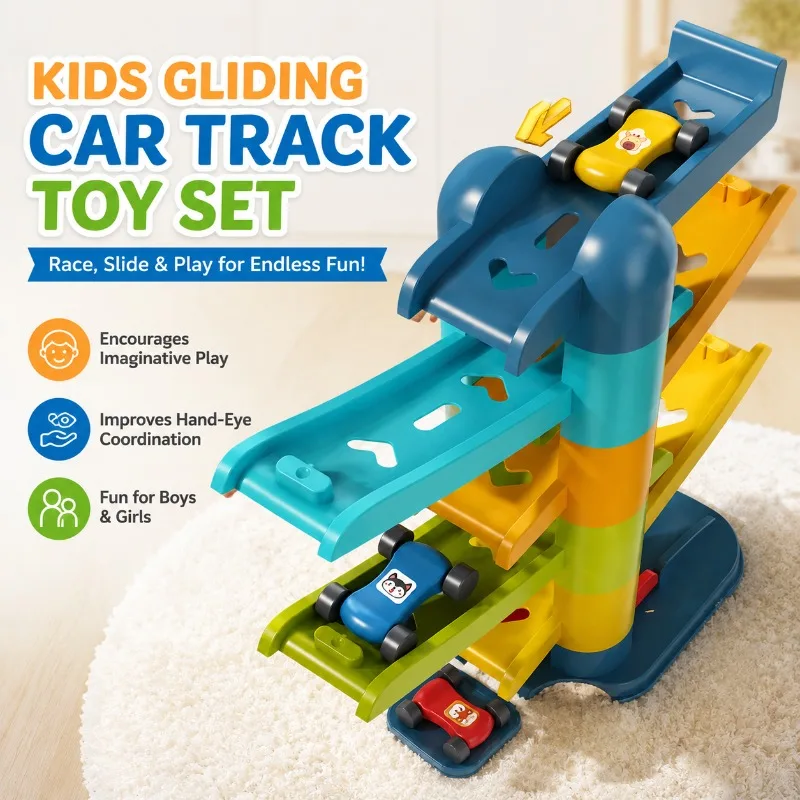 Gliding Track Rail Car Mini Vehicle Educational Toy Boys Girls Parking Lot Set Interactive Puzzle Desktop Plaything
Gliding Track Rail Car Mini Vehicle Educational Toy Boys Girls Parking Lot Set Interactive Puzzle Desktop Plaything