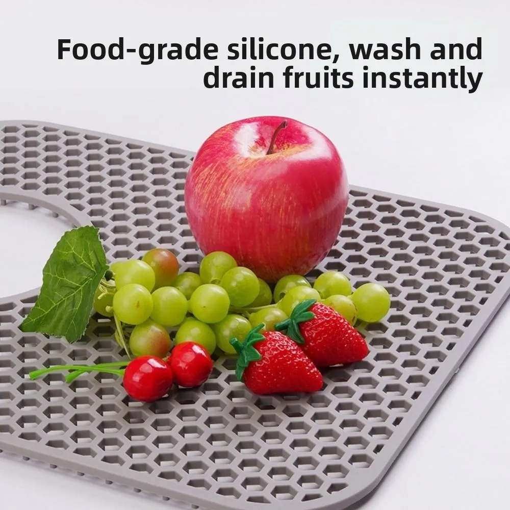 Силиконовый полый дренажный коврик с горячей сеткой, термостойкий портативный коврик для кухонной мойки, силиконовый коврик для раковины для кухонной мойки
Силиконовый полый дренажный коврик с горячей сеткой, термостойкий портативный коврик для кухонной мойки, силиконовый коврик для раковины для кухонной мойки