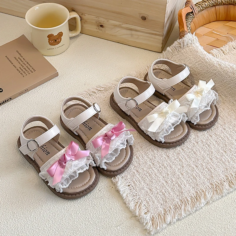 2026 Summer New Arrival Lolita Style Bow-knot Princess Sandals for Girls Sweet Lace Floral Bordered Wedding Party Shoes Trendy
2026 Summer New Arrival Lolita Style Bow-knot Princess Sandals for Girls Sweet Lace Floral Bordered Wedding Party Shoes Trendy