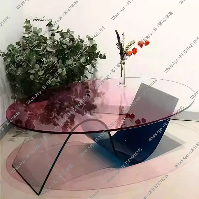 Акриловый журнальный столик с постепенным изменением, дизайнерский журнальный столик для гостиной, балкона, акриловый чайный столик, модный продвинутый
Акриловый журнальный столик с постепенным изменением, дизайнерский журнальный столик для гостиной, балкона, акриловый чайный столик, модный продвинутый
