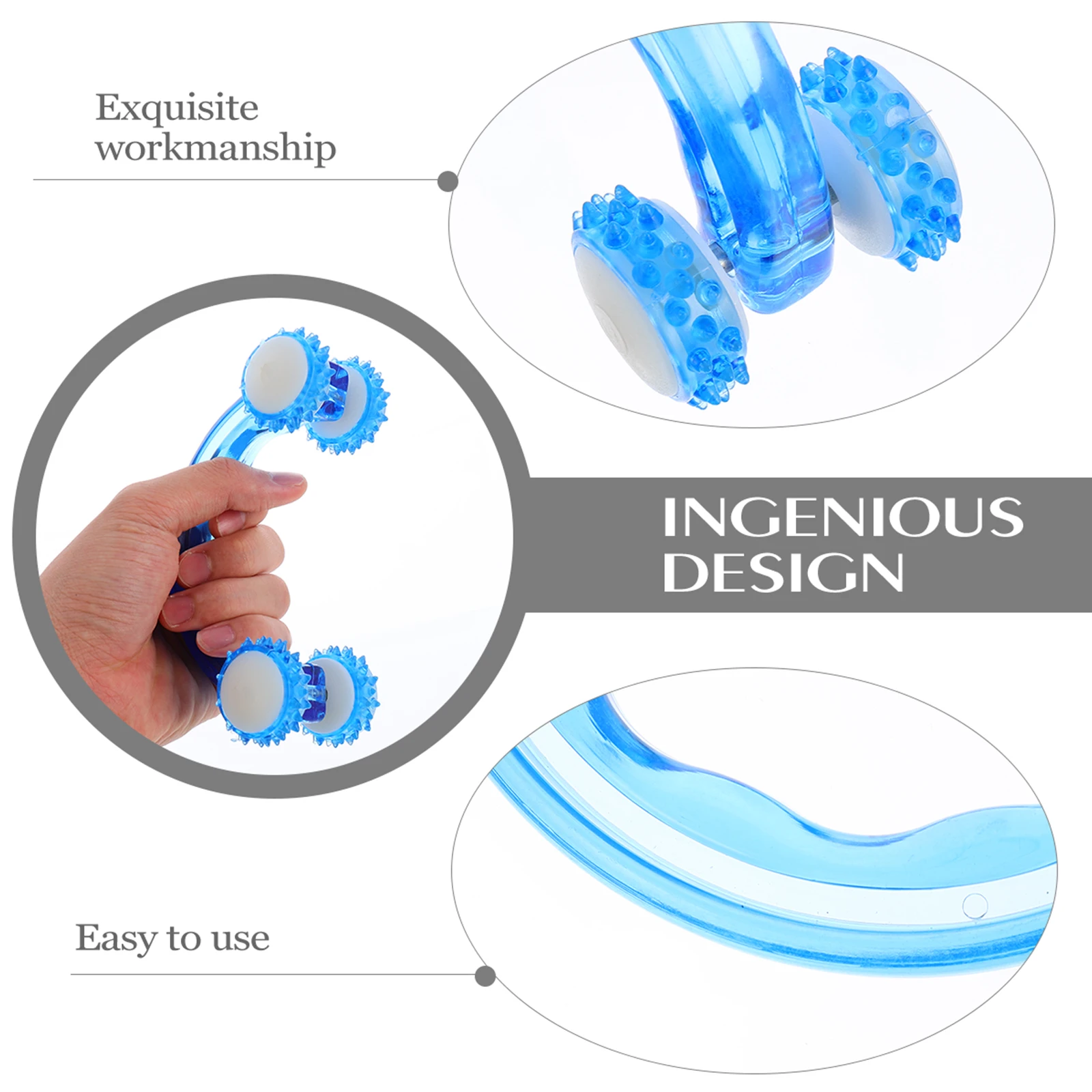 2pcs Roller Massager Plastic Space Vehicle Body Care Tool Meridians Stress Circulation Health Shoulders Arms Feet Compact
2pcs Roller Massager Plastic Space Vehicle Body Care Tool Meridians Stress Circulation Health Shoulders Arms Feet Compact