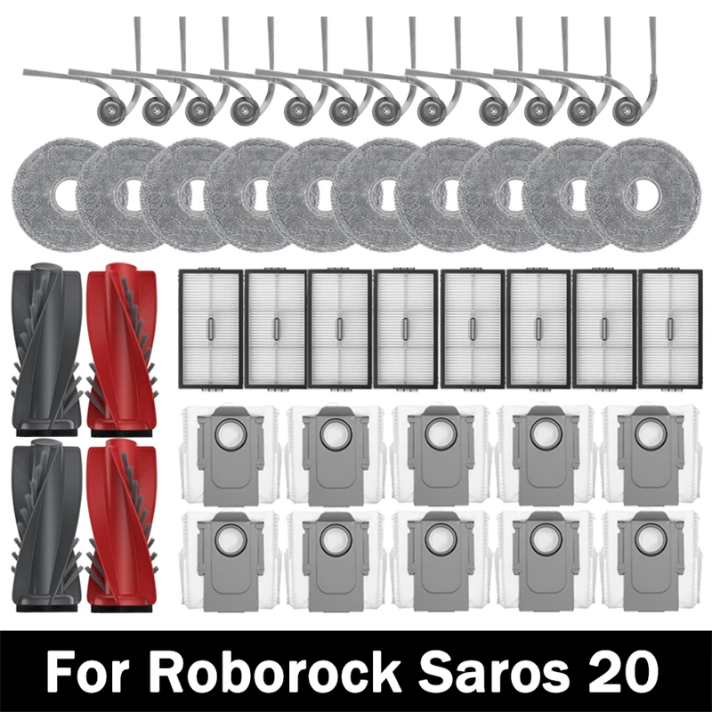 For Roborock Saros 20 Robot Vacuum Cleaner Accessories Main Side Brush Mop Cloth Hepa Filter Dust Bag Spare Parts
For Roborock Saros 20 Robot Vacuum Cleaner Accessories Main Side Brush Mop Cloth Hepa Filter Dust Bag Spare Parts
