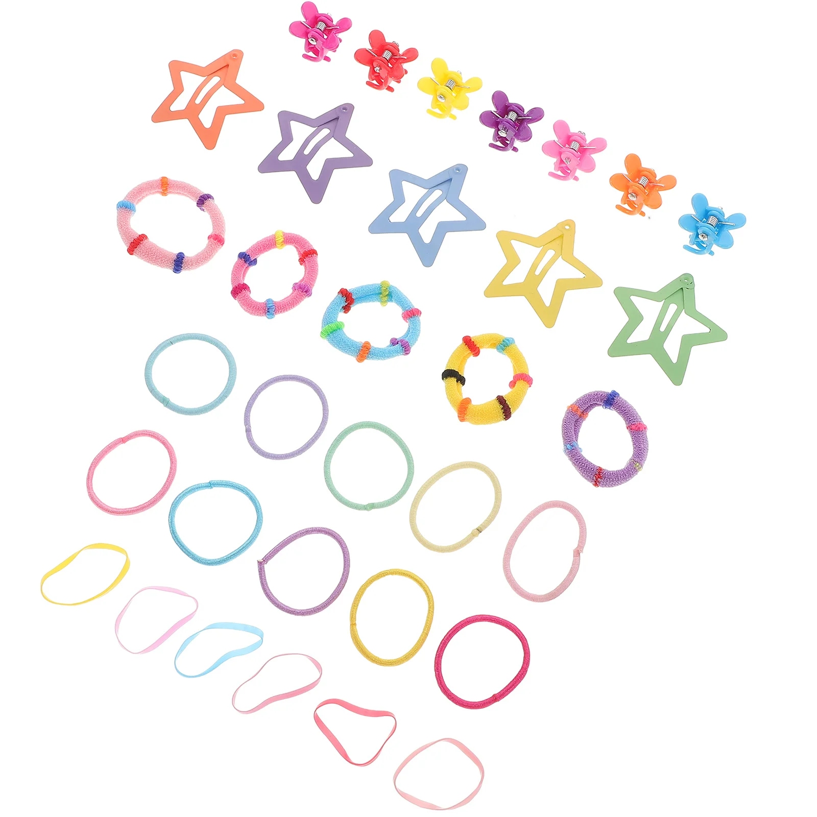 Kids Hair Accessories Colorful Hair Ties Clips Soft Scrunchies Mini Flower Claw Clips Mini Rubber Bands Girls Kid Hairbands Set
Kids Hair Accessories Colorful Hair Ties Clips Soft Scrunchies Mini Flower Claw Clips Mini Rubber Bands Girls Kid Hairbands Set