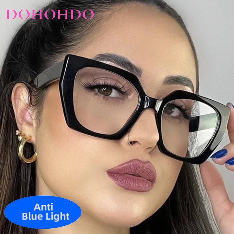 Big Cat Eye Anti Blue Light Glasses Women's Glasses New Trend Computer Goggles Glasses Transparent Optical Spectacle Eyeglasses
Big Cat Eye Anti Blue Light Glasses Women's Glasses New Trend Computer Goggles Glasses Transparent Optical Spectacle Eyeglasses