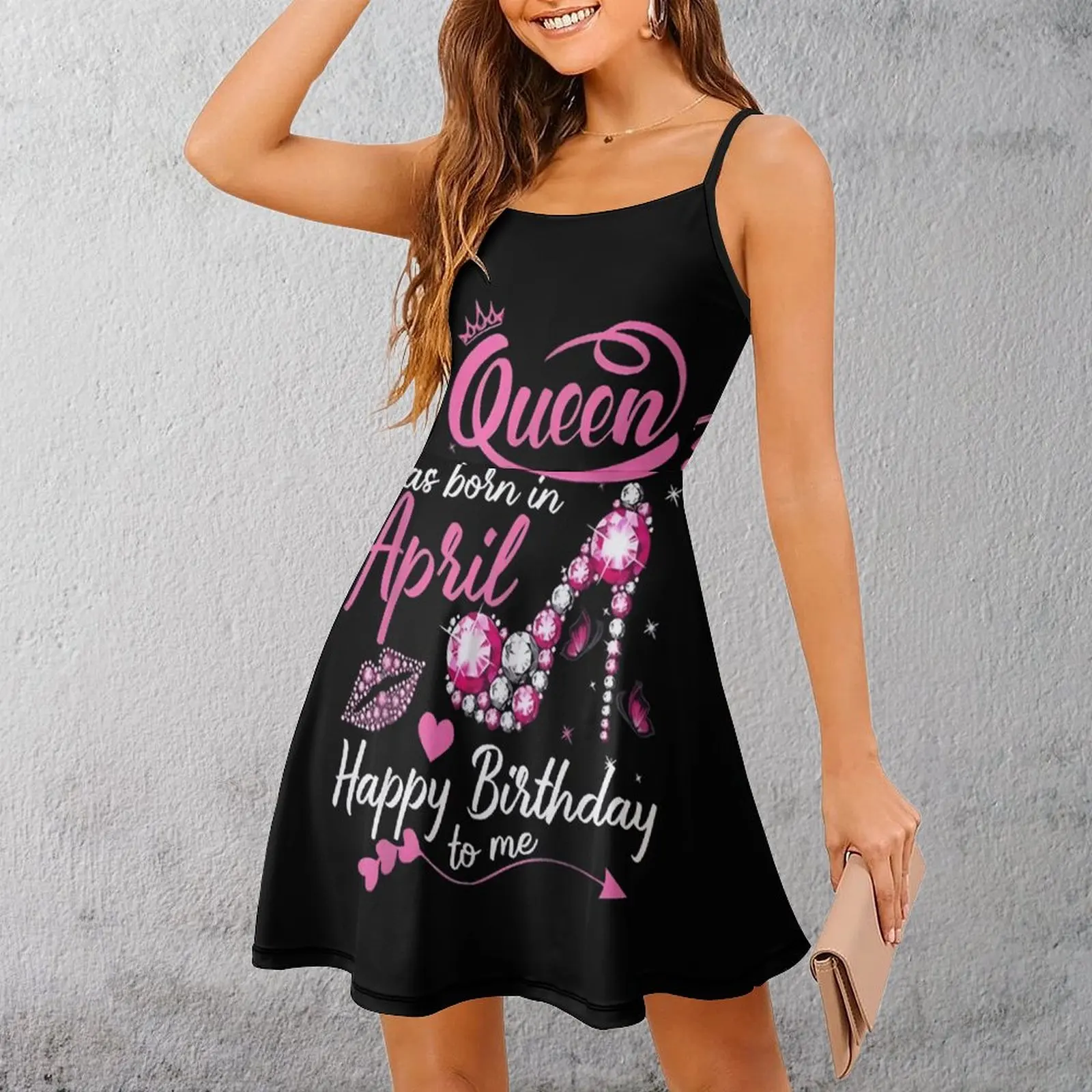 Классическое сексуальное женское платье April Queen для празднования дня рождения, женское платье на бретельках, забавные новые клубные платья 
Классическое сексуальное женское платье April Queen для празднования дня рождения, женское платье на бретельках, забавные новые клубные платья