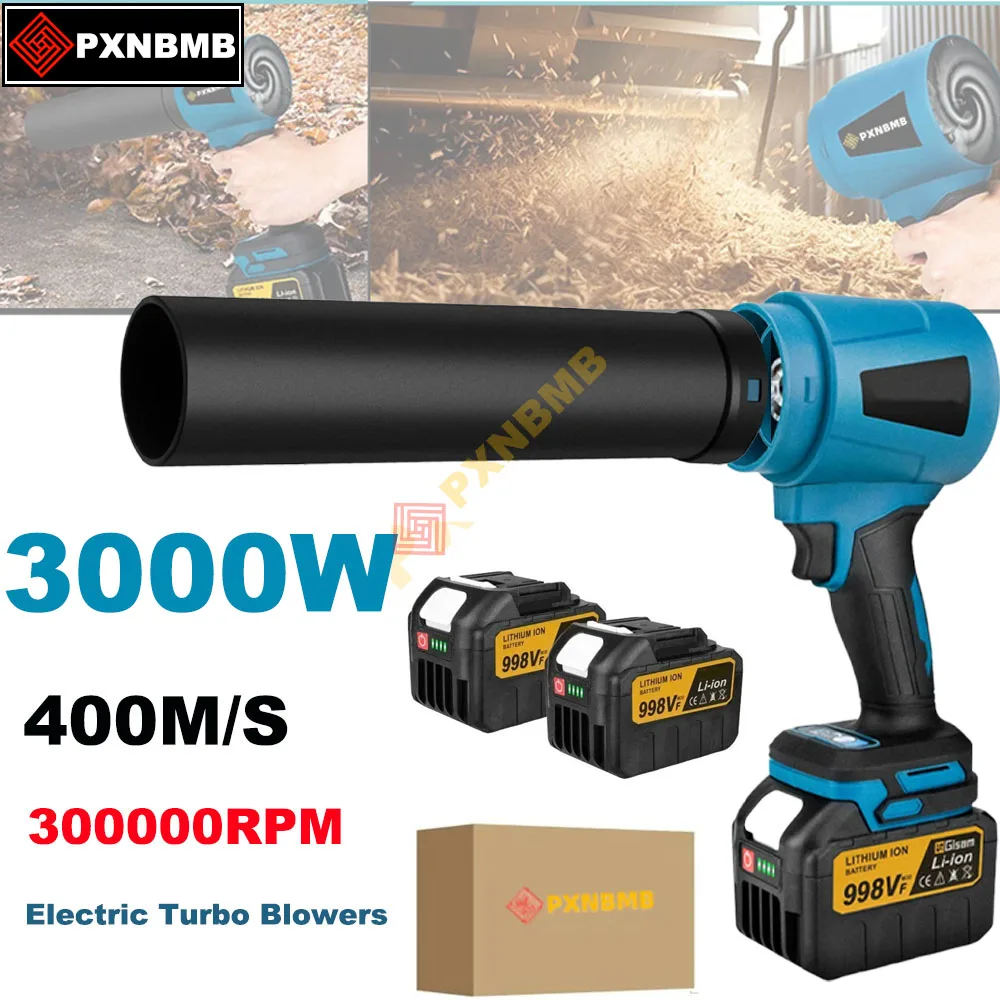 Бесщеточные электрические турбовентиляторы, 300000 об/мин, струйный вентилятор, 400 м/с, ручной вентилятор для листьев, выдув пыли для аккумуляторных контактов Makita 18 В, 3000 Вт
Бесщеточные электрические турбовентиляторы, 300000 об/мин, струйный вентилятор, 400 м/с, ручной вентилятор для листьев, выдув пыли для аккумуляторных контактов Makita 18 В, 3000 Вт