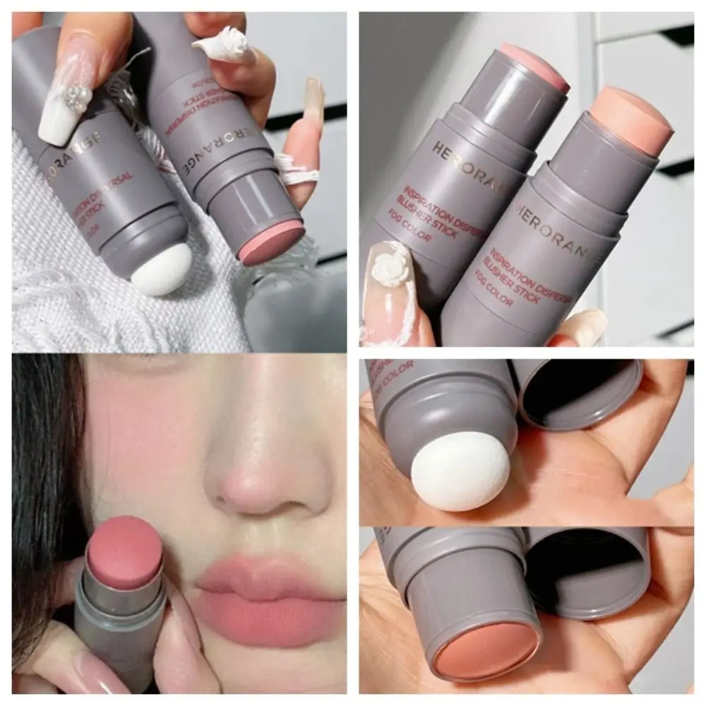 With Sponge Head Double Headed Blush Stick Rose Cheek Tint Peach Pink Face Blush Palette Stick Waterproof Sweatproof
With Sponge Head Double Headed Blush Stick Rose Cheek Tint Peach Pink Face Blush Palette Stick Waterproof Sweatproof
