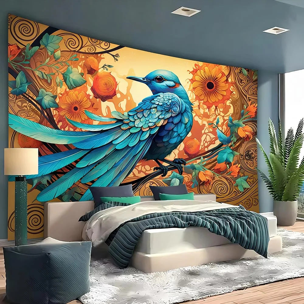 Flowers and birds, bedroom tapestry, starry sky tree, fabric hanging painting, living room, dormitory decoration, wall hanging
Flowers and birds, bedroom tapestry, starry sky tree, fabric hanging painting, living room, dormitory decoration, wall hanging