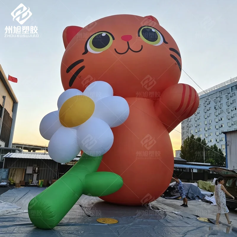 Customized inflatable cartoon cat model with flowers for outdoor commercial promotion exhibition activities decoration props
Customized inflatable cartoon cat model with flowers for outdoor commercial promotion exhibition activities decoration props