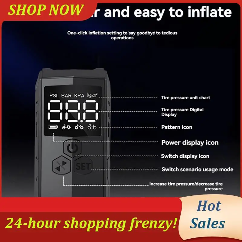 AB31-Mini Electric Bike Air Pump 150PSI Powerful Air Compressor Pressure Display Motocycle Bike Tire Inflator
AB31-Mini Electric Bike Air Pump 150PSI Powerful Air Compressor Pressure Display Motocycle Bike Tire Inflator