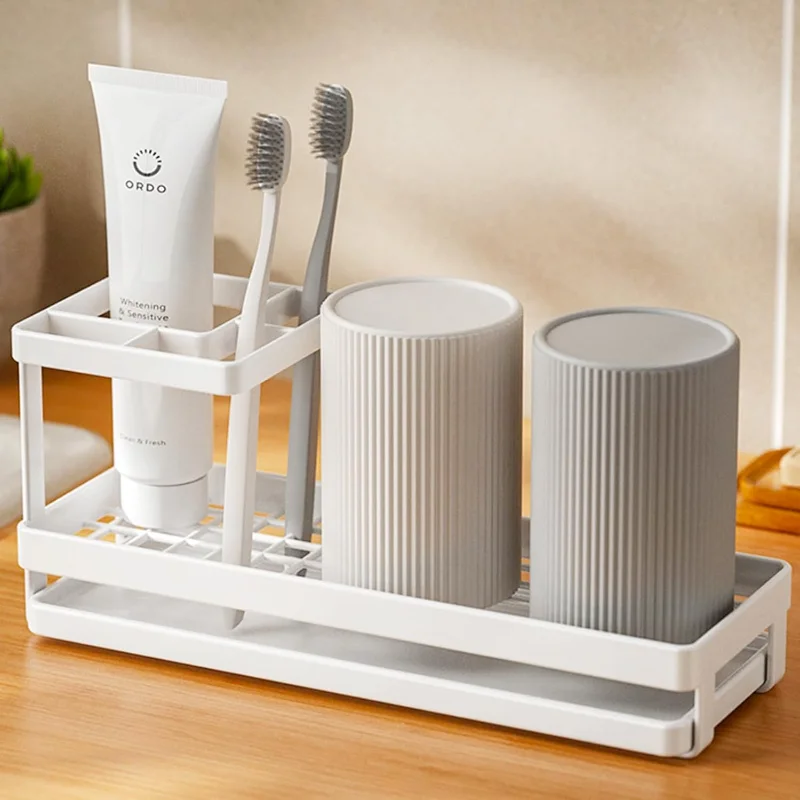 Toothbrush Holders for Bathrooms with Drainage, 4 Slots Tooth Brushing Organizer for Bathroom Countertop, Electric Toothbrush an
Toothbrush Holders for Bathrooms with Drainage, 4 Slots Tooth Brushing Organizer for Bathroom Countertop, Electric Toothbrush an