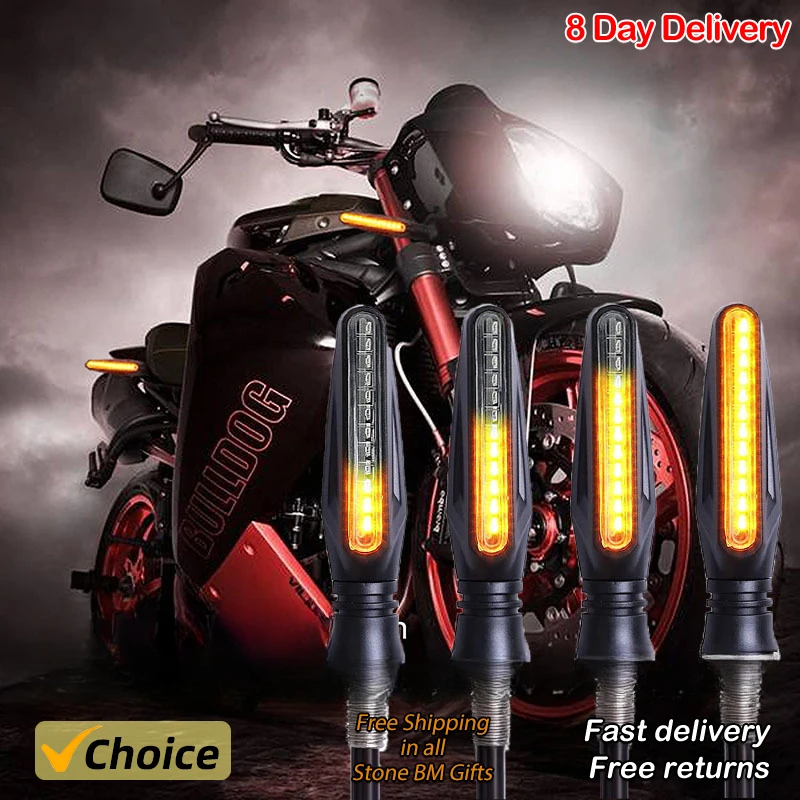 2PCS Universal LED Motorcycle Turn Signal Light 12v IP68 Waterproof Amber Flasher Indicator Blinker Rear Lights Lamp Accessories 
2PCS Universal LED Motorcycle Turn Signal Light 12v IP68 Waterproof Amber Flasher Indicator Blinker Rear Lights Lamp Accessories
