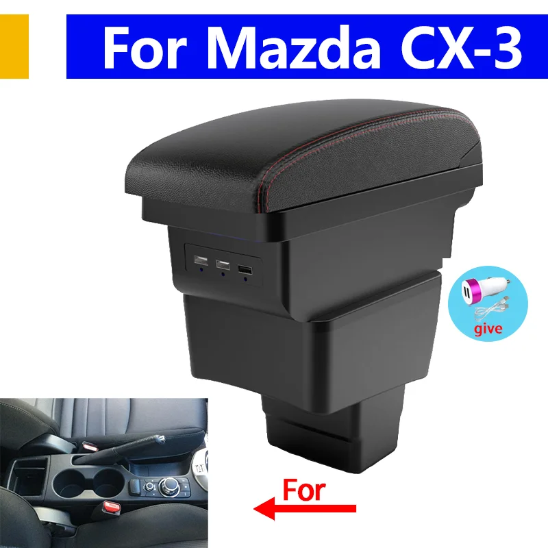 Armrest For Mazda CX-3 Car Console Storage Box With USB Interior Design Car Accessories
Armrest For Mazda CX-3 Car Console Storage Box With USB Interior Design Car Accessories