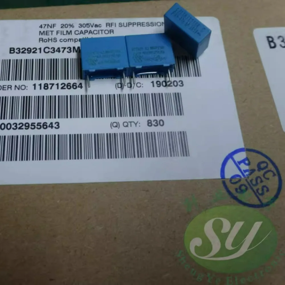 10pcs/lot EPCOS 0.047uf/305vAC 47nf 473 Brand New 10mm Film Capacitor B32921C3473M
10pcs/lot EPCOS 0.047uf/305vAC 47nf 473 Brand New 10mm Film Capacitor B32921C3473M