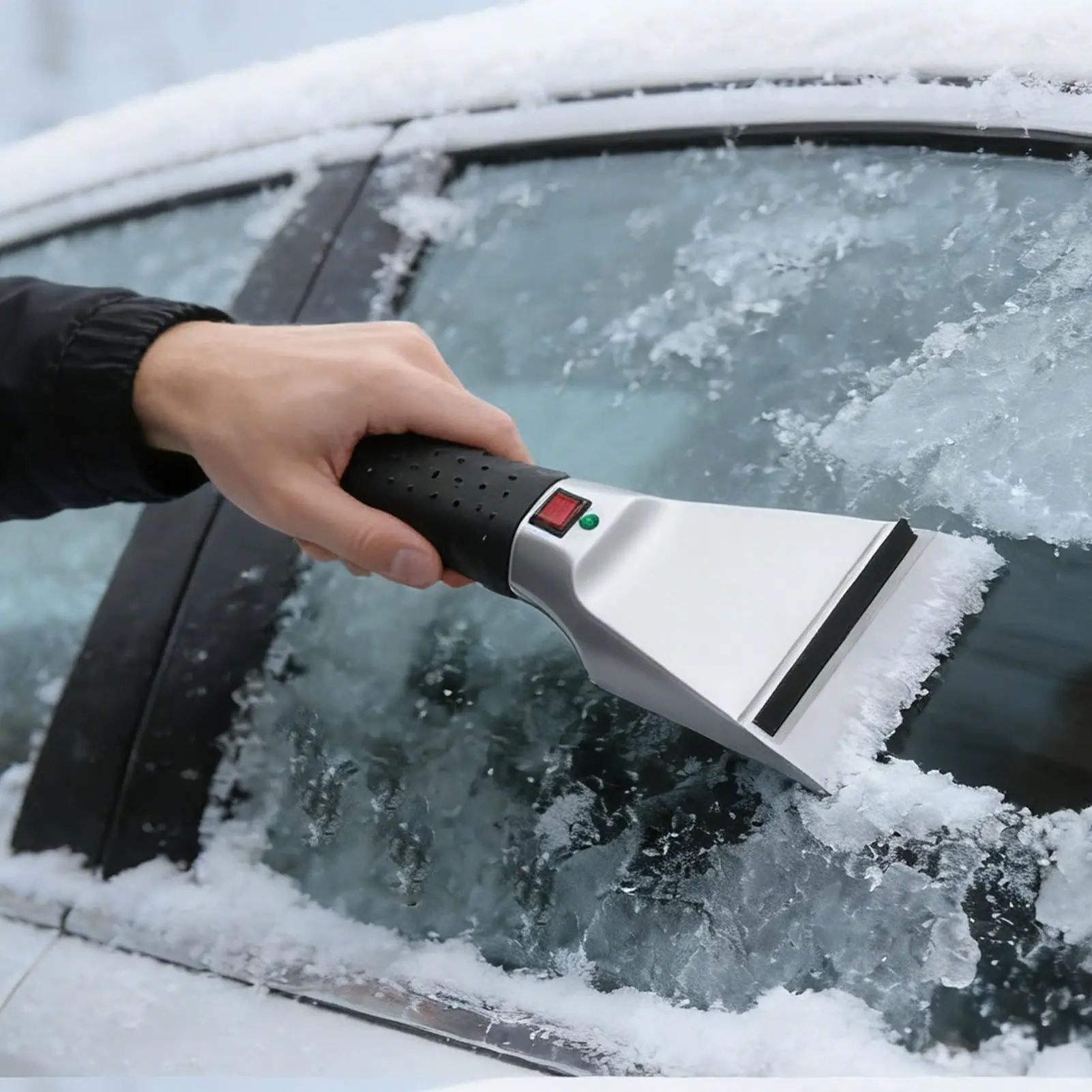 Электрический скребок для льда с подогревом для автомобиля, эргономичная рукоятка, инструмент-лопатка с кабелем 2,7 м, для лобового стекла автомобиля
Электрический скребок для льда с подогревом для автомобиля, эргономичная рукоятка, инструмент-лопатка с кабелем 2,7 м, для лобового стекла автомобиля