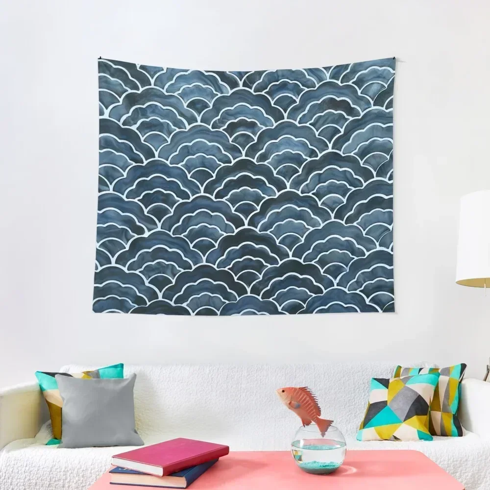 Wagara Traditional Japanese pattern design Kimono Wave Blue Tapestry Christmas Decoration Room Design Tapestry
Wagara Traditional Japanese pattern design Kimono Wave Blue Tapestry Christmas Decoration Room Design Tapestry