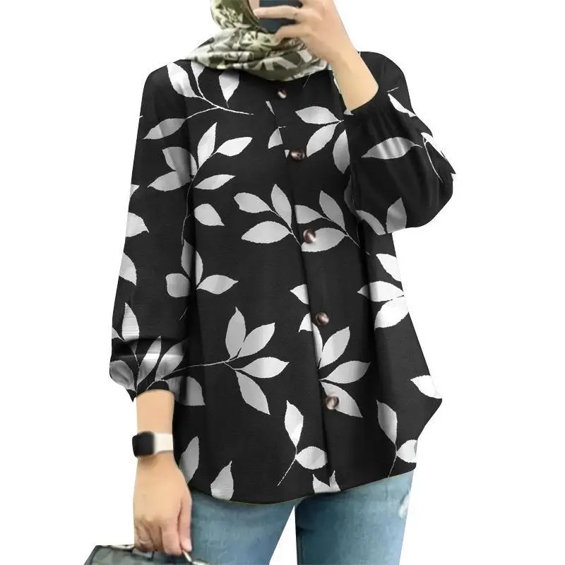 Women's Floral Shirt Spring 2025 Ethnic Stage Costume Floral Print Casual Button-Up Top Quality Fabric Fashionable Design
Women's Floral Shirt Spring 2025 Ethnic Stage Costume Floral Print Casual Button-Up Top Quality Fabric Fashionable Design