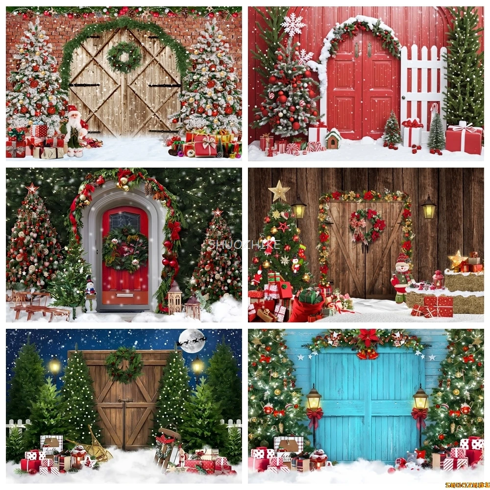 Christmas Party Photography Background Wooden Door Snow Xmas Tree Window Gift Toys Family Baby Portrait Photocall Backdrop Decor
Christmas Party Photography Background Wooden Door Snow Xmas Tree Window Gift Toys Family Baby Portrait Photocall Backdrop Decor
