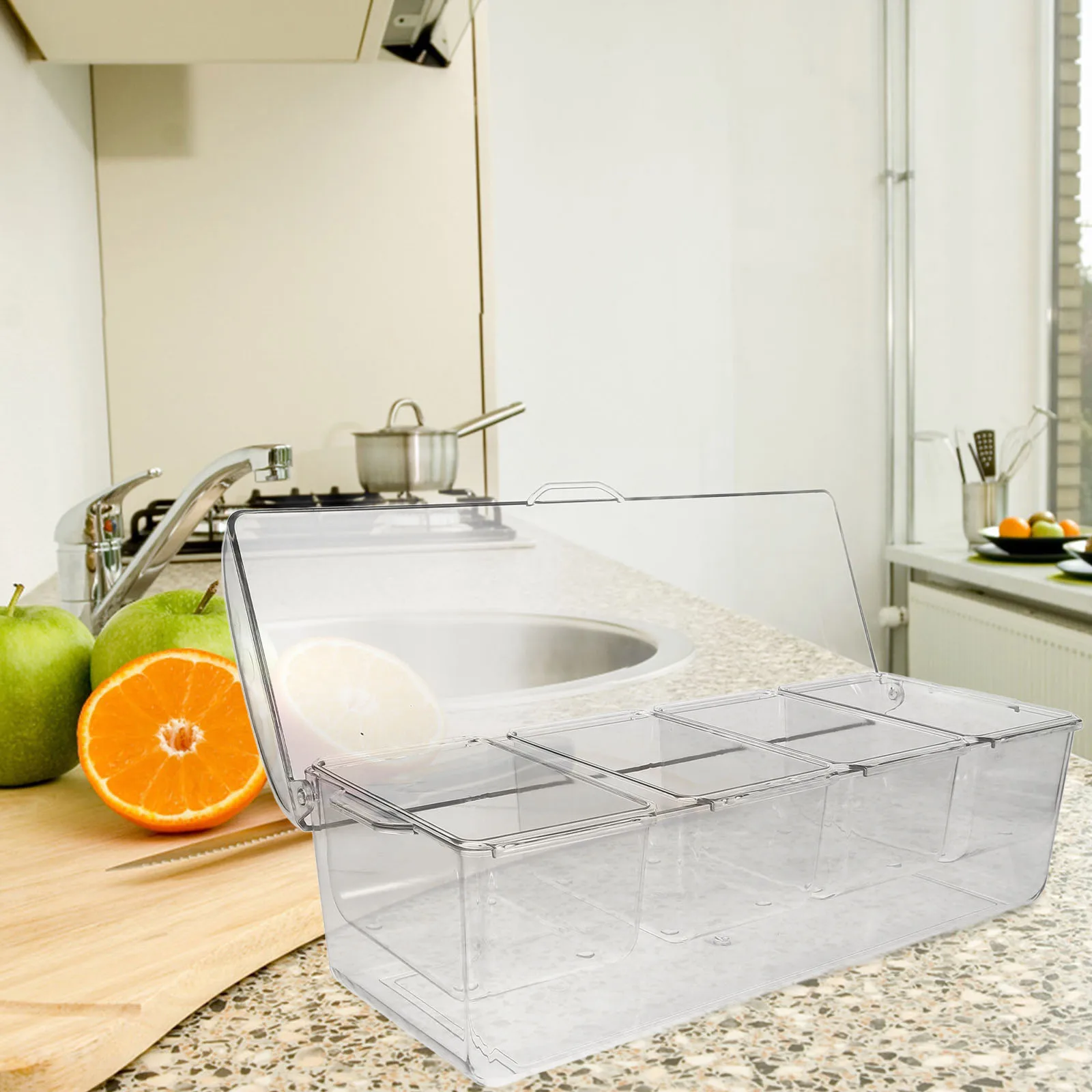 1 set 1 Set Large Capacity Salad Storage With Lids Compartment Design Portable Chilled Condiment Box For Picnic Bbq Outdoor
1 set 1 Set Large Capacity Salad Storage With Lids Compartment Design Portable Chilled Condiment Box For Picnic Bbq Outdoor