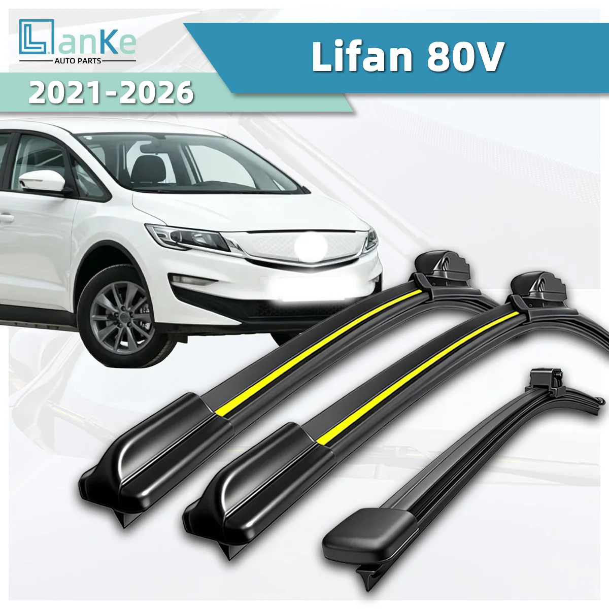 Lanke Wiper Fit For Lifan 80V (2021-2026) Natural Rubber Strip Boneless Silence Car Windshield Wiper Blade Car Aaccessories
Lanke Wiper Fit For Lifan 80V (2021-2026) Natural Rubber Strip Boneless Silence Car Windshield Wiper Blade Car Aaccessories