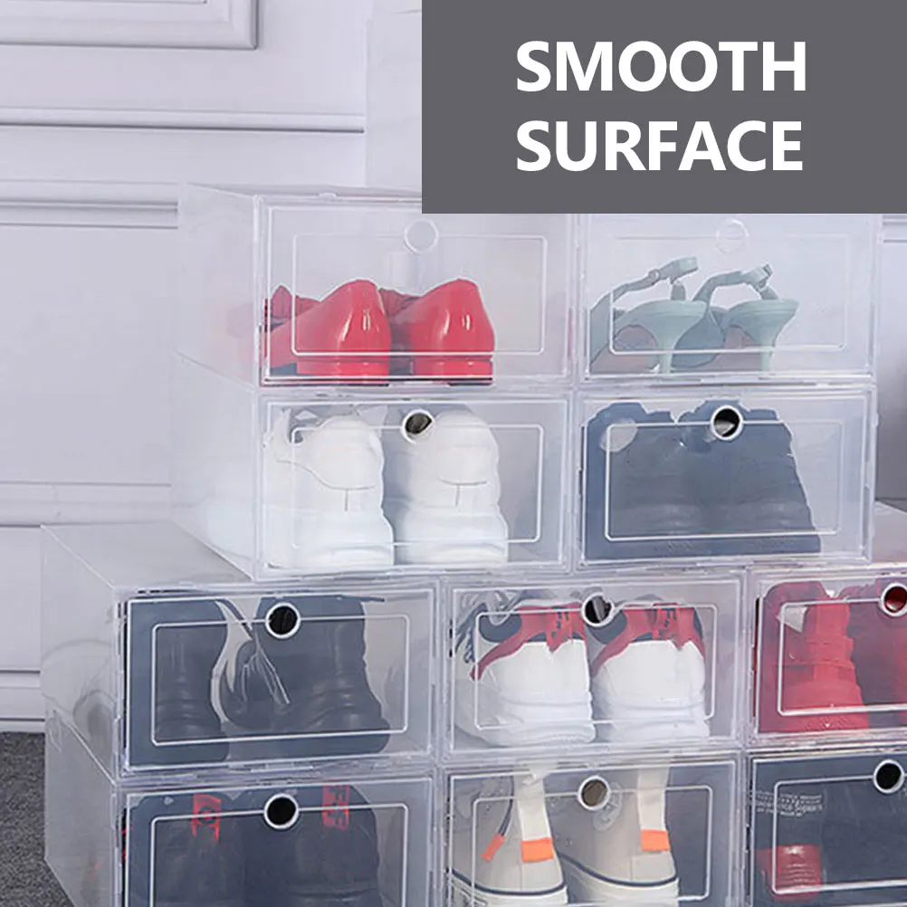 6 Pcs Clear Transparent Plastic Shoe Box Case Creative Shoes Men and Women Containers
6 Pcs Clear Transparent Plastic Shoe Box Case Creative Shoes Men and Women Containers