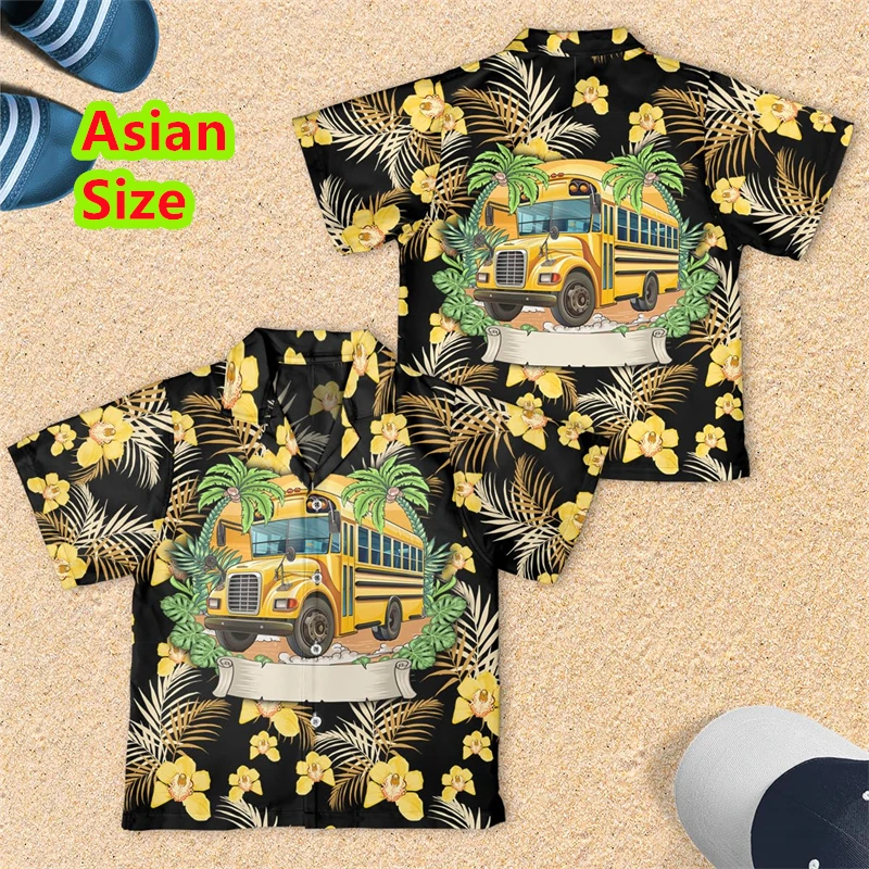 School Bus Hawaiian Shirt For Men Clothes Fashion Profession Driver Beach Shirt Internal Shuttl Bus Blouses Car Men Short Sleeve
School Bus Hawaiian Shirt For Men Clothes Fashion Profession Driver Beach Shirt Internal Shuttl Bus Blouses Car Men Short Sleeve