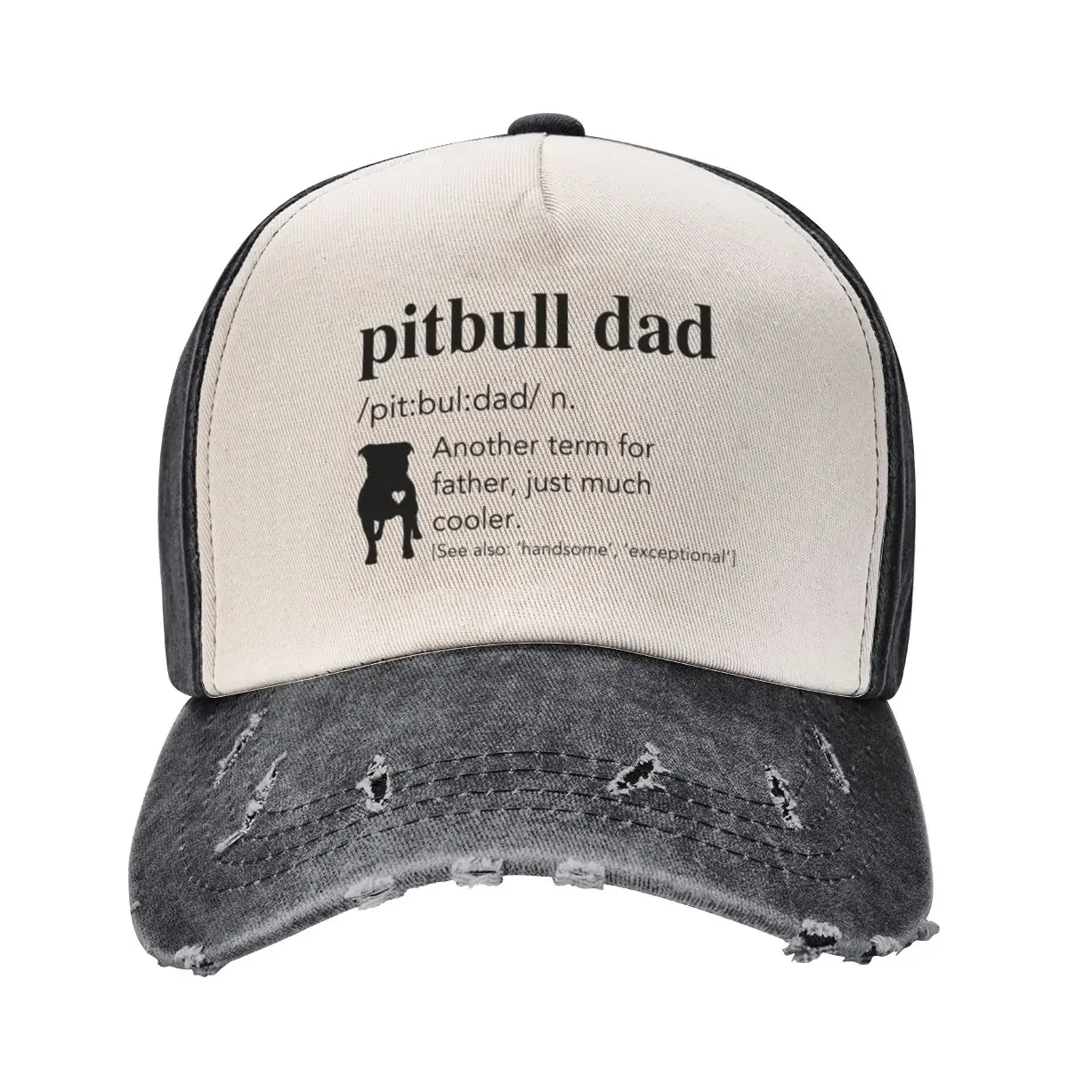 Pitbull Dad Definition - Pit bull Dad - Pitbull Dad Gift Baseball Cap hiking hat Golf Wild Ball Hat Mens Caps Women's
Pitbull Dad Definition - Pit bull Dad - Pitbull Dad Gift Baseball Cap hiking hat Golf Wild Ball Hat Mens Caps Women's