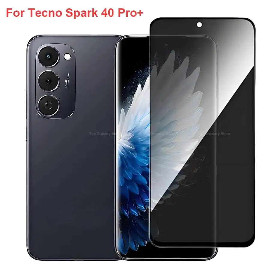 Tecno Spark 40 Soft Membrane Anti Spy Privacy Tempered Glass Screen Protector Compatible For Spark40 Pro+ Phone Film
Tecno Spark 40 Soft Membrane Anti Spy Privacy Tempered Glass Screen Protector Compatible For Spark40 Pro+ Phone Film