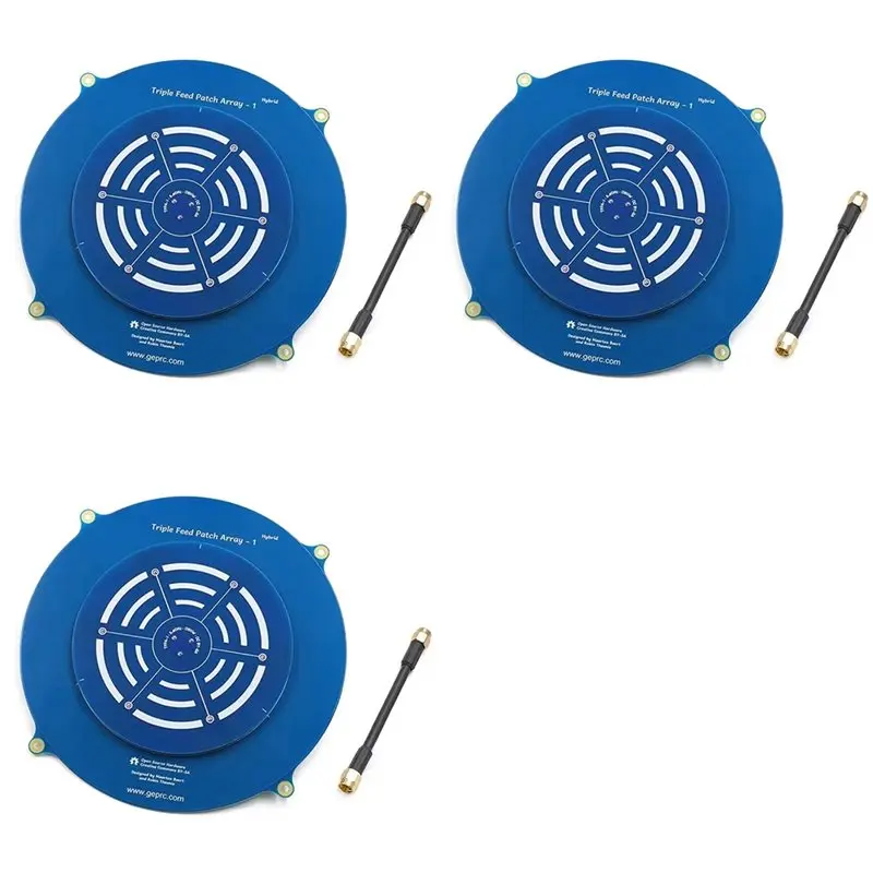 B50B-3X TRIPLE FEED PATCH ARRAY 5.8G Receiving Antenna FPV Traverse Machine Left And Right Rotation Compatible Antenna,B
B50B-3X TRIPLE FEED PATCH ARRAY 5.8G Receiving Antenna FPV Traverse Machine Left And Right Rotation Compatible Antenna,B